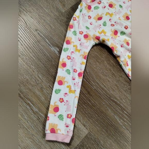 •Little Me 4T Zoo Safari Animals Onesie Zip Up Footies PJ Sleeper sleep wear - Picture 10 of 16